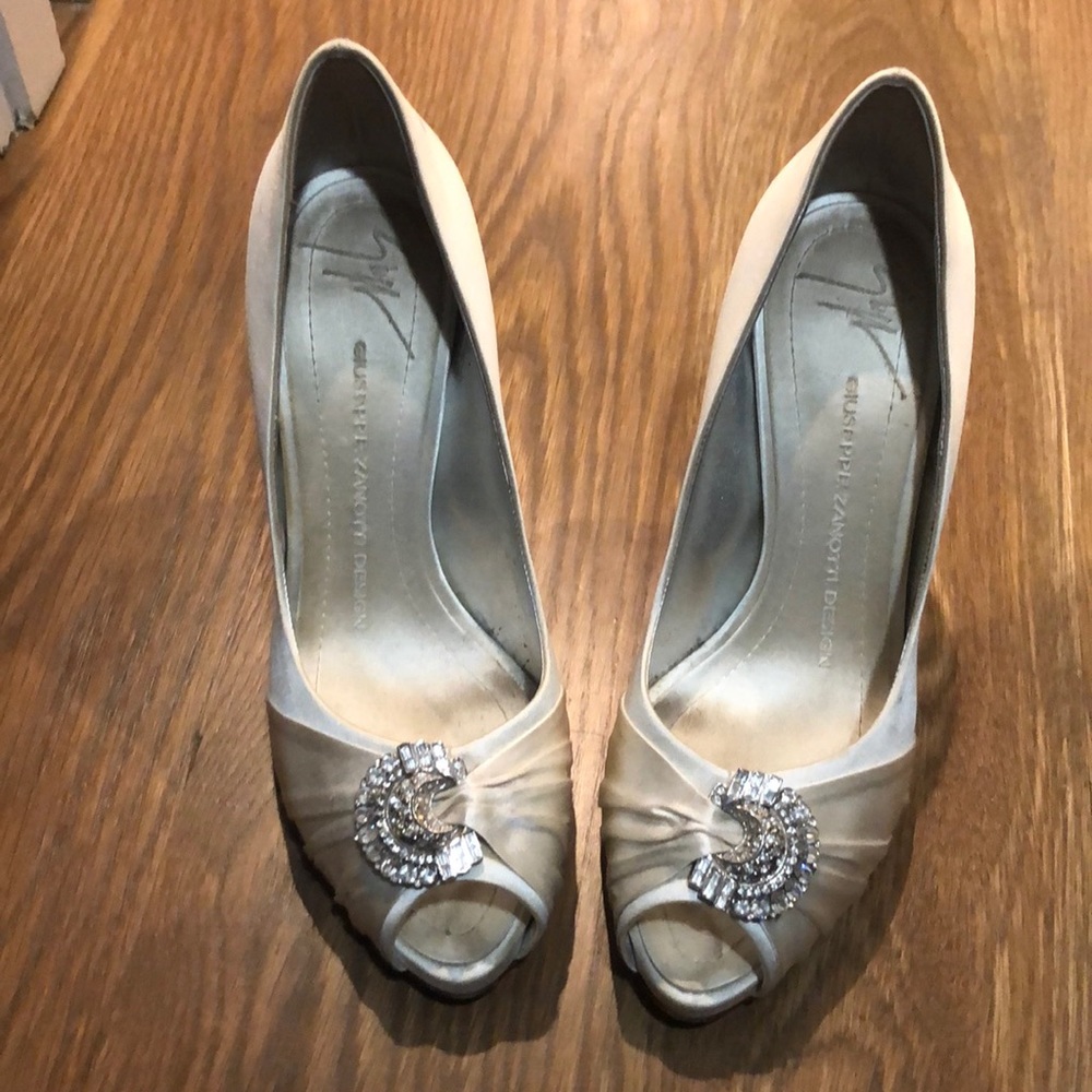 Giuseppe Zanotti  white heels!